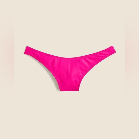 J. Crew Women’s Heritage 1989 High-Leg Bikini Bottom BP209 Radiant Fuchsia XXS - Picture 3 of 7
